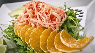 Recette  Salade de crabe facile et rapide [upl. by Burgwell164]