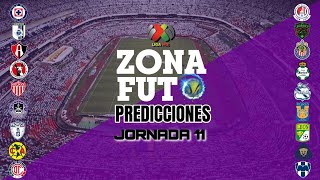 PRONÓSTICOS JORNADA 11 LIGA MX  CLAUSURA 2024 PREDICCIONES ZONA FUT [upl. by Ais61]