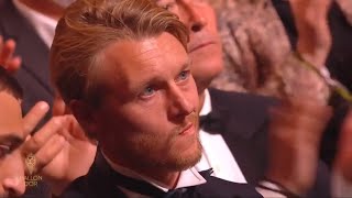 Emotional Simon Kjaer Receives Special Recognition at Ballon dOr Awards for Saving Eriksens Life [upl. by Anna-Diana]