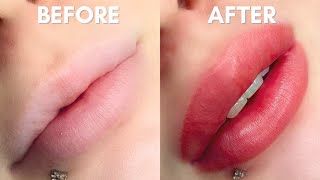 Easy Lip Blush Tutorial For Beginners [upl. by Barbette347]