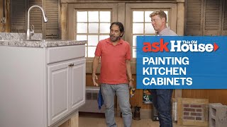 How to Properly Paint Your Kitchen Cabinets  Ask This Old House [upl. by Belshin]