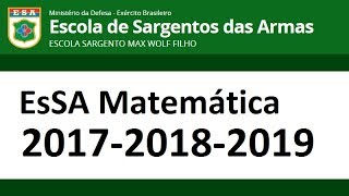 Prova EsSA 2017 Questão 01 Matemática [upl. by Anyar]