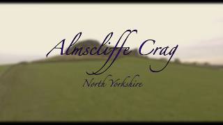 Almscliffe Crag North Yorkshire aerial view in 4K video [upl. by Ayel]