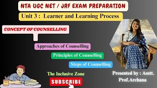 Concept of Counselling  Approaches of Counselling  Principles of Counselling  NETJRF  Education [upl. by Angadresma]