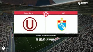 Universitario vs ADT ● Clausura Liga 1 2024  Pes 2021 [upl. by Eiboh119]