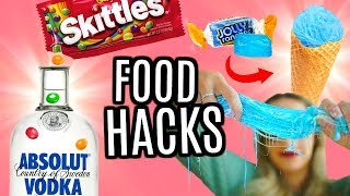 JE TESTE DES FOOD HACKS AVEC DES BONBONS [upl. by Bradshaw149]