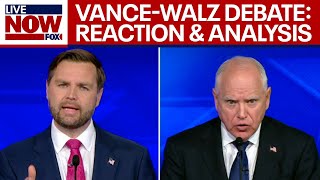 VanceWalz VP Debate Reaction and analysis  LiveNOW from FOX [upl. by Asennav]