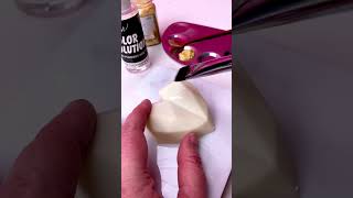 How to apply luster dust to chocolate Use The Color Solution ✨✨ shortsfeed [upl. by Nael]