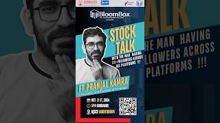 Get ready for Pranjal Kamra at “Stock Talk”– register now to level up your finance game 💼✨ [upl. by Latoyia334]