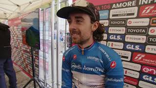 Ben Healy  Interview at the finish  Stage 16  Giro dItalia 2023 [upl. by Ennaihs111]