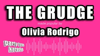 Olivia Rodrigo  the grudge Karaoke Version [upl. by Kirad974]