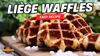 How to make Belgian Liège Waffles  EASY Recipe [upl. by Emyam]