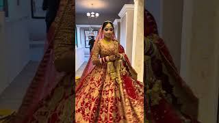 Twirling in Red Bridal Lehenga ♥️ My luxury lehenga rimpleampharpreet designer lehenga [upl. by Pris]