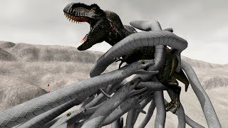 NEW SNAKES vs TREX  Beast Battle Simulator Gameplay  Pungence [upl. by Sotsirhc862]