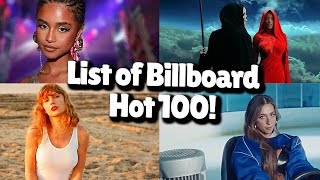 List of Billboard Hot 100 top ten singles that peaked in 2023 [upl. by Blair]