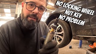 locking wheel nut removal using laser tool 8109 [upl. by Margi405]