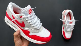 How To Loosely Lace NIKE Air MAX 1  Laces style [upl. by Tlaw]