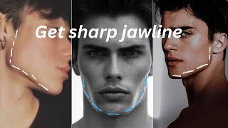 How to get sharp jawline without mewing [upl. by Lisabeth]