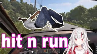 Nakiri Ayame Accidentally Run Over Someone  VCR RUST HololiveSub [upl. by Goodkin85]