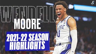 Wendell Moore Jr 202122 Duke Season Highlights  134 PPG 50 FG ACC AllConference amp Defense [upl. by Cordey129]