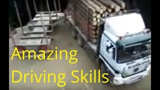 The BEST TRUCK DRIVER in the World 2023 Amazing driving skills [upl. by Atnom240]