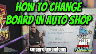 GTA Online Easy Guide to Change Auto Shop Contract Board  Tuners DLC [upl. by Ibot]