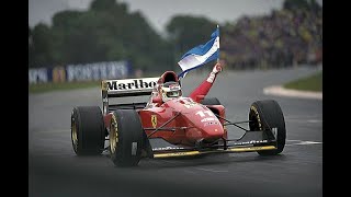 1995 F1 Argentine GP  Carlos Reutemann demo with Ferrari 412 T1 [upl. by Ilrahc724]