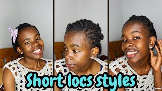 Short starter locs styles [upl. by Bob]