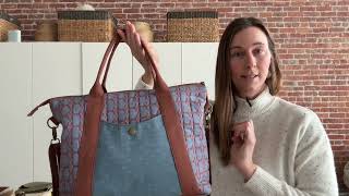 Oxbow Tote Sew Along Part 1 [upl. by Labotsirhc311]