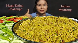 Indian Mukbank  Indian Food Mukbank  Maggi Mukbank  Maggi Eating Video  Maggi Mukbank ASMR [upl. by Enywad350]