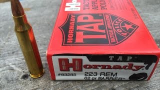 223 Remington 62gr Barrier 83285 Hornady TAP Velocity Test 20quot barrel [upl. by Tabib]