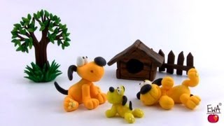 LEPIMY PIESEK z modeliny tutorial PUPPY  polymer clay [upl. by Nash20]