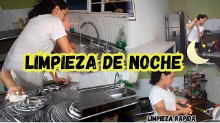 ✅LIMPIEZA DE NOCHE LIMPIEZA RAPIDA EN MI COCINA lucerovlogs93 [upl. by Nnylkcaj]