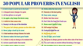 50 of the Most Common Proverbs in the English Language [upl. by Namref]