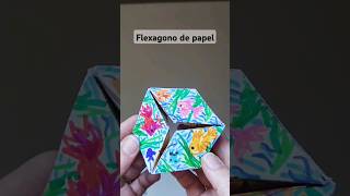 Flexagono de papel flexagon flexagono hexagon hexaflexagon [upl. by Ecyal]