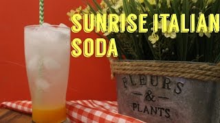 Resep Minuman Sunrise Italian Soda [upl. by Maida947]