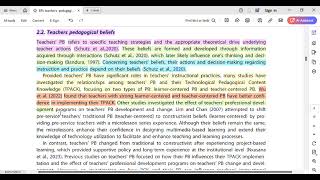 Part 4 Education Journal on Teachers Pedagogical Beliefs and Pedagogical Content Knowledge [upl. by Estes]