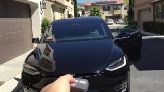 Tesla Model X Day 3  Homelink Setup [upl. by Donelu]