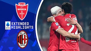 Monza vs AC Milan Extended Highlights  Serie A  CBS Sports Golazo [upl. by Worlock]