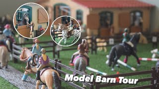 Schleich Model Horse Barn Tour [upl. by Notsur]