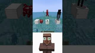 Testing Water Survival with Oi Oi Oi Villager Reaction Shorts Minecraft [upl. by Maleeny]