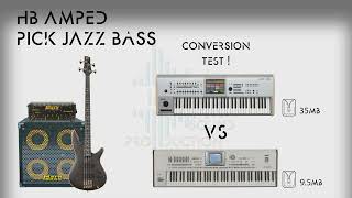 HB AMPED PICK JAZZ BASS  PA SERIES Conversion amp TEST w KRONOS [upl. by Anelac]