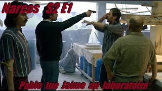 Narcos S02E01  Pablo tue Jaime au laboratoire  GAMER CAGOULER [upl. by Yelhs]