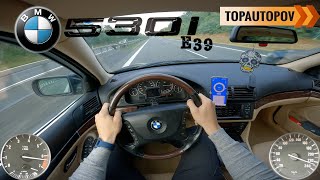 BMW 530i E39 170kW 103 4K60 TEST DRIVE POV – I6 Sound Acceleration amp Engine [upl. by Nyrroc]