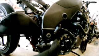 2005 TURBO KAWASAKI NINJA ZX10R BUILD Stock Swing Arm Removal [upl. by Codel813]