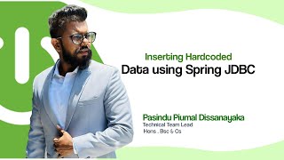 Inserting Hardcoded Data using Spring JDBC [upl. by Eidoj]