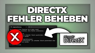 Windows DIRECTX Fehler  Errors beheben  Windows 10  11 [upl. by Ardnal]