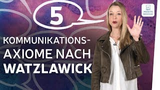 Kommunikationsmodell I 5 Axiome Watzlawick I Deutsch [upl. by Concettina]