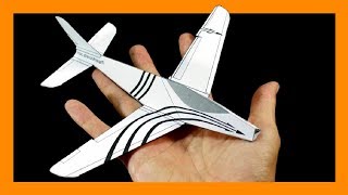 Como hacer un AVION DE PAPEL en 3d para IMPRIMIR que Vuele Mucho GRATIS [upl. by Wooldridge]