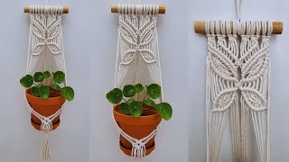 🦋🌿DIY PORTAMACETAS de MACRAME paso a paso  DIY Macrame Plant Hanger Step by Step Tutorial [upl. by Nosro]